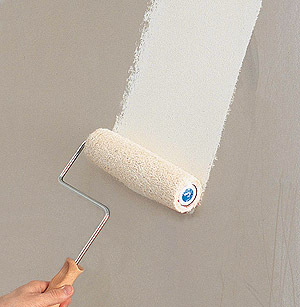 1 coat of Primer used on new drywall and joint compound (mud) 